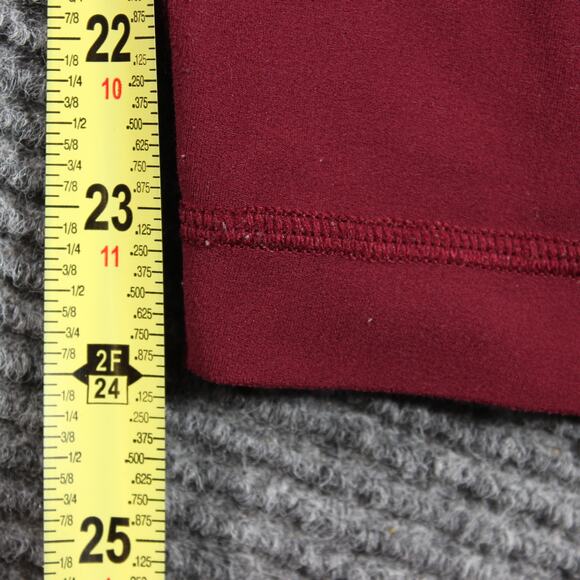 Lululemon Leggings Womens 10 Burgundy High Rise Ankle Length 24 Inseam - Picture 7 of 7